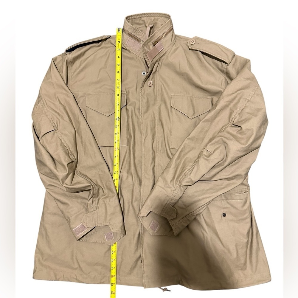 Alpha Industries Coat XL Regular Tan M65 Field Jacket First Gen Y2K Repro - Picture 7 of 16